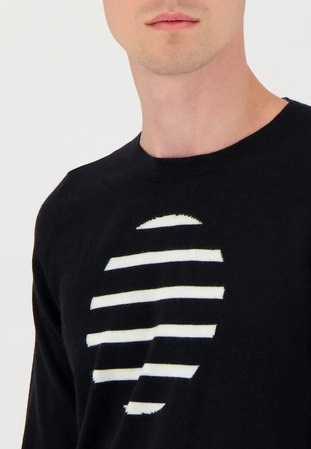 Pierre Talamon Eclipse pull noir col rond