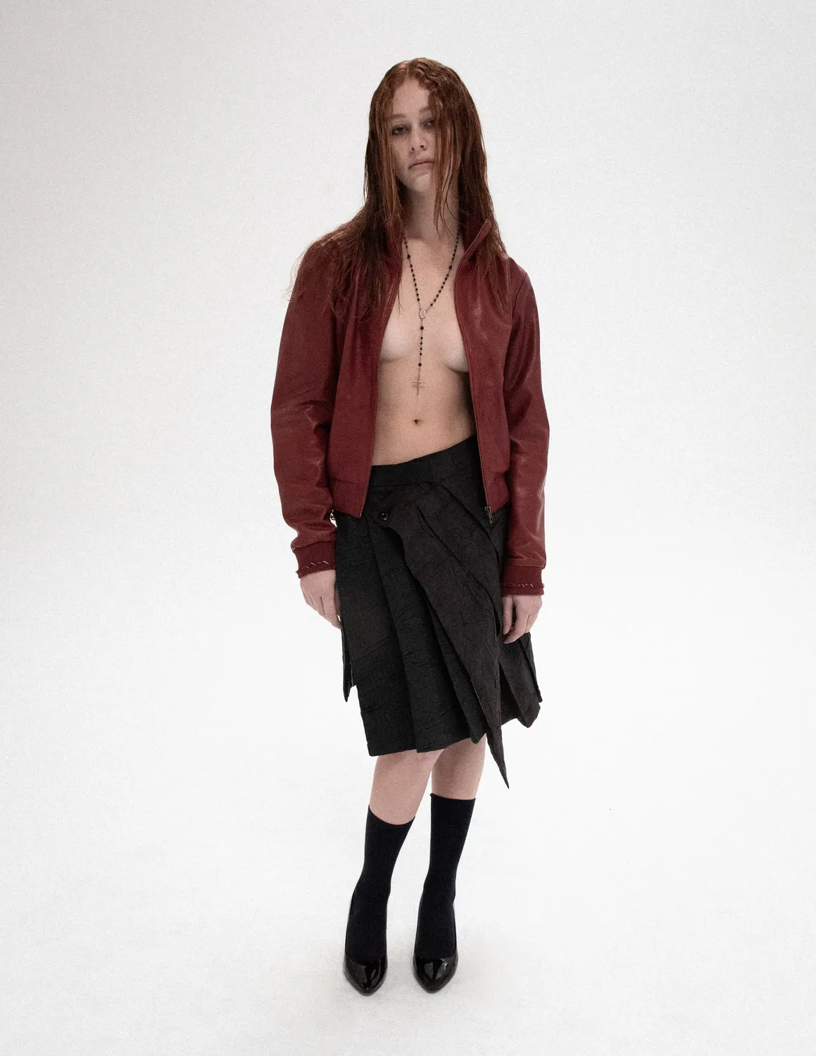 Paolo Leduc Messy Business kilt hybride froissé