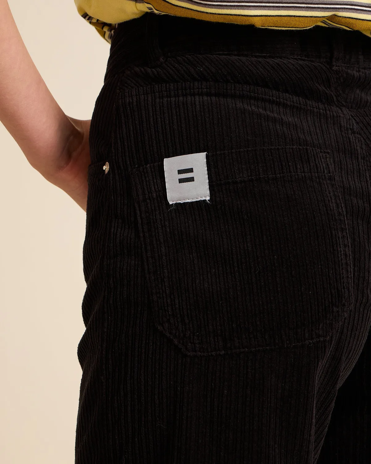 Cotélé Paris Flare pantalon velours noir
