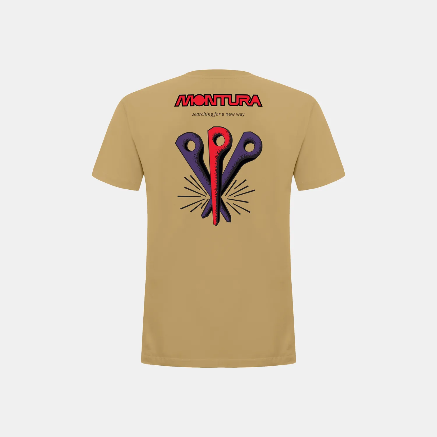 Montura Pitons T-Shirt t-shirt homme blanc coton bio