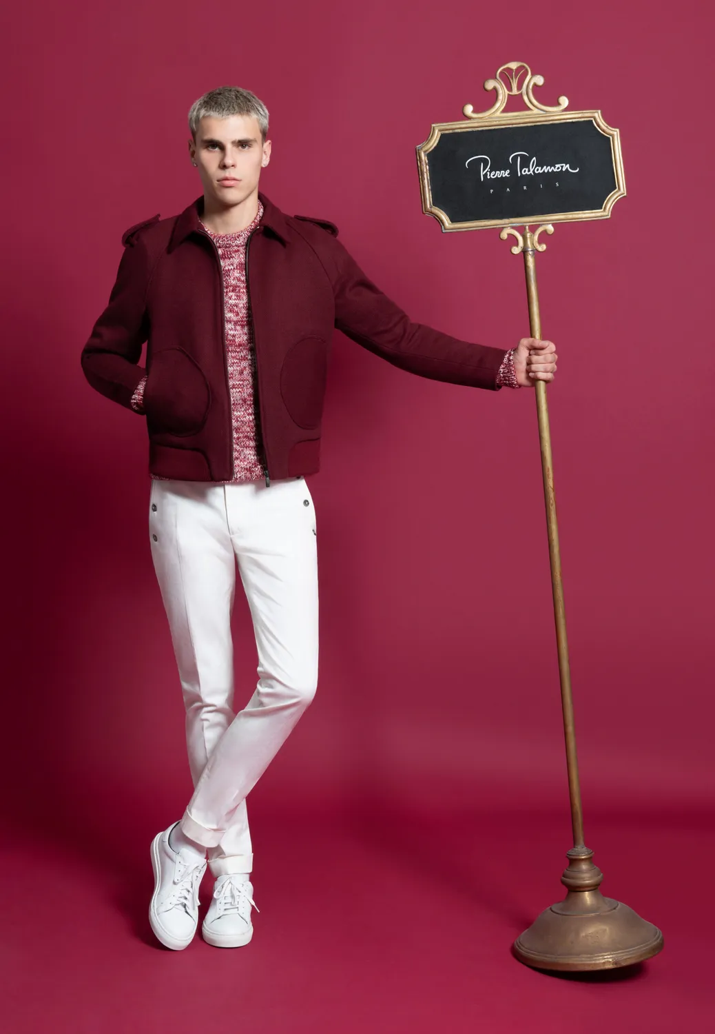 Pierre Talamon Xavier pantalon blanc coupe droite