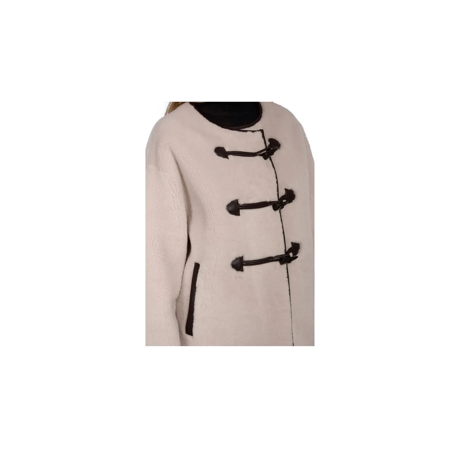 Oakwood Hermine veste fausse fourrure tabacco