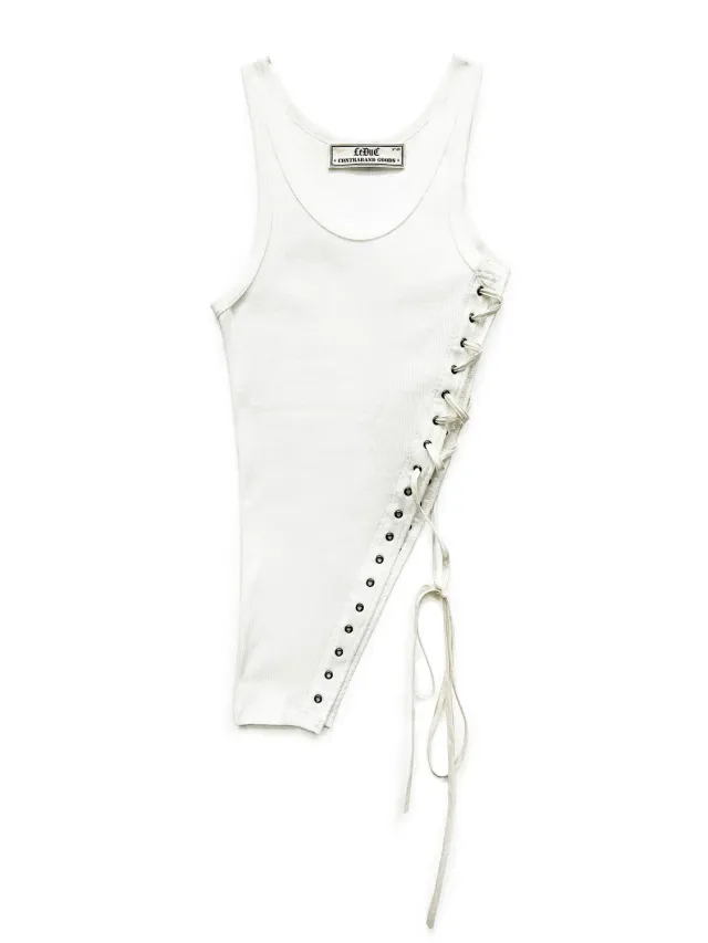 Paolo Leduc Bustier Leduc débardeur coton blanc