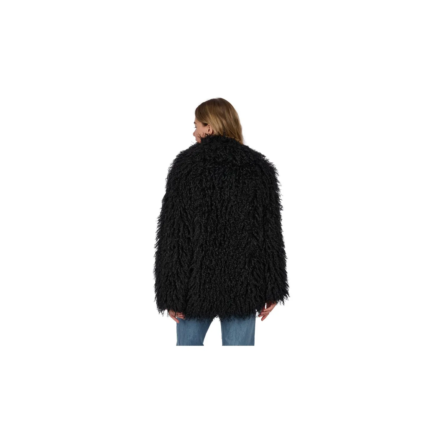 Oakwood Kiwi 65262 veste noir fausse fourrure