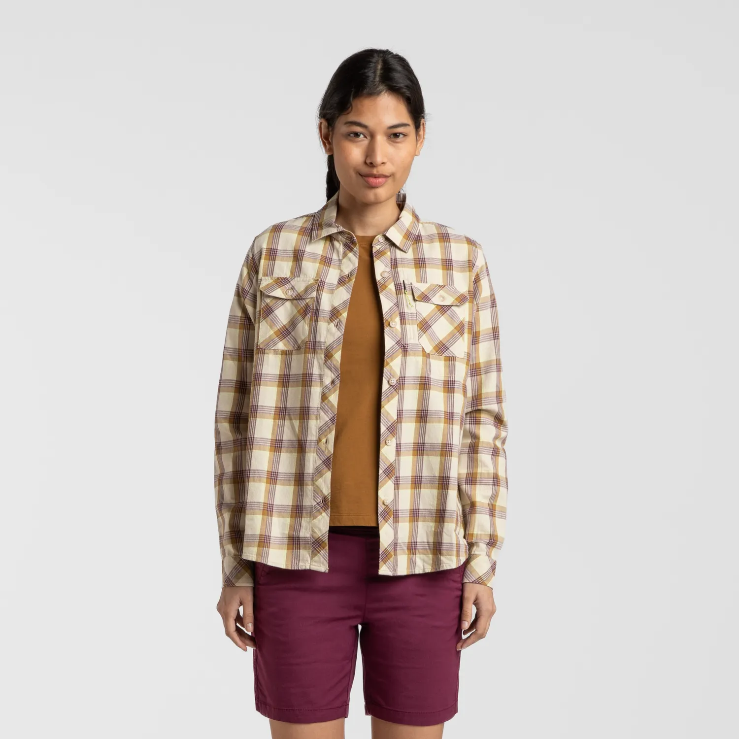 Montura Cotton Check Shirt Woman chemise femme carreaux