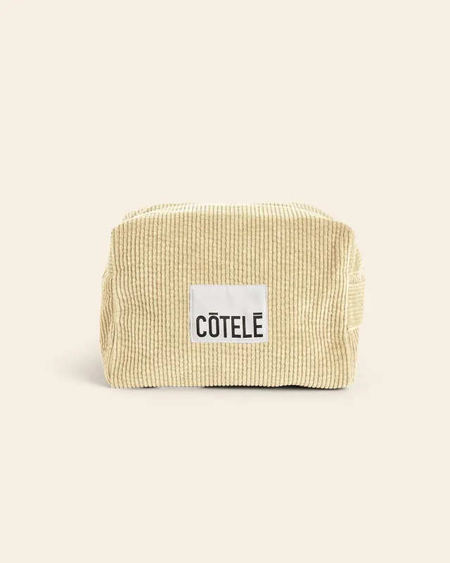 Cotelé Paris Trousse de Toilette XL cacahuète velours