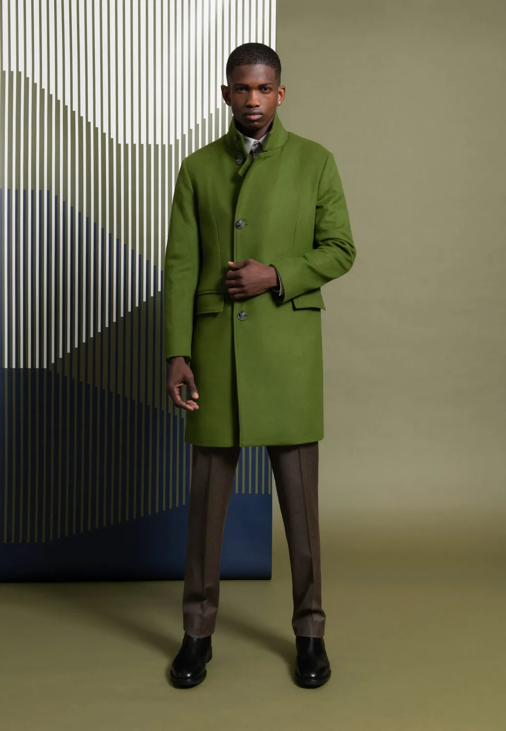 Pierre Talamon Col Officier manteau vert
