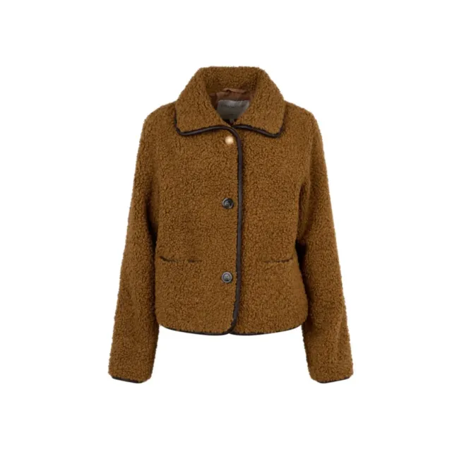Oakwood Bonnie 65087 veste fausse fourrure tobacco courte