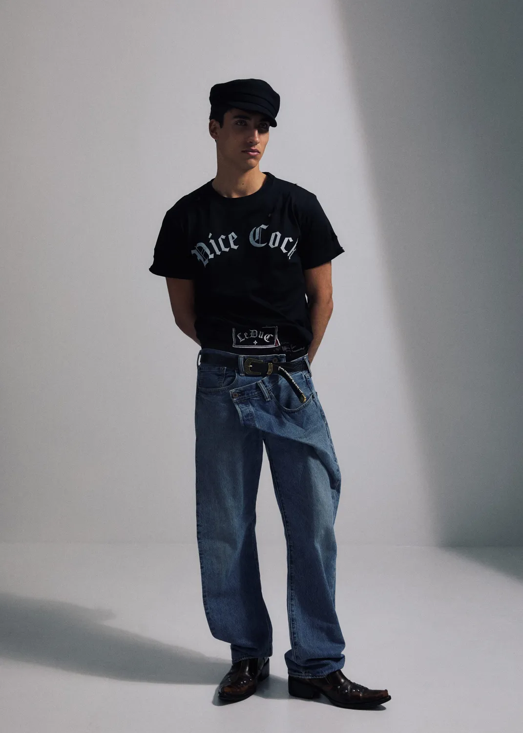 Paolo Leduc Nice Cock t-shirt coton bio noir blanc