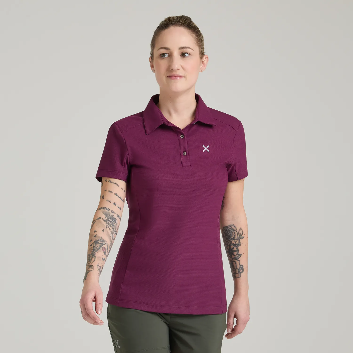 Montura Outdoor Holiday 2 polo femme vert sauge anti-UV