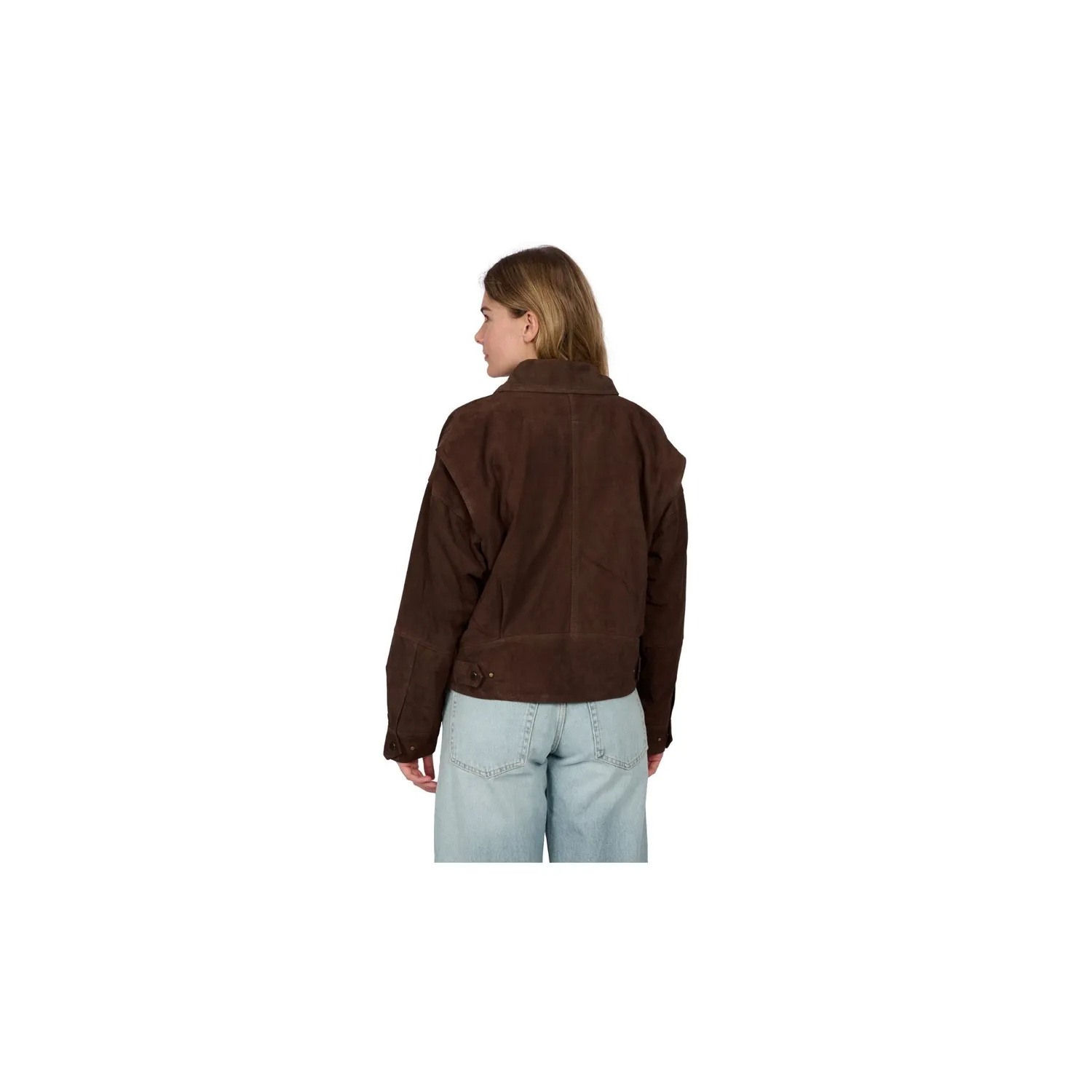 Oakwood Riviera 65278 blouson chèvre velours choco