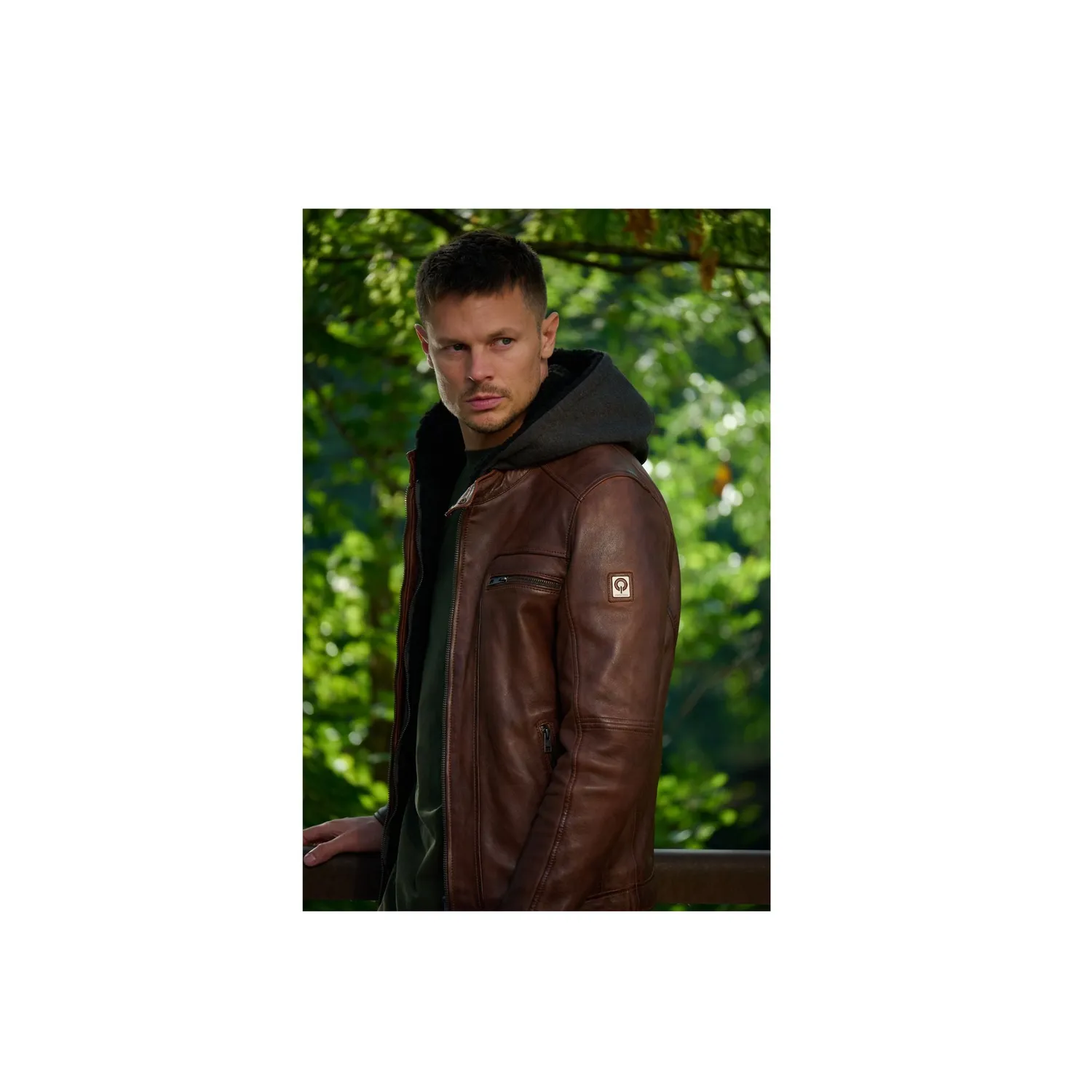 Oakwood Drink Réf. 65176 blouson cuir Cognac