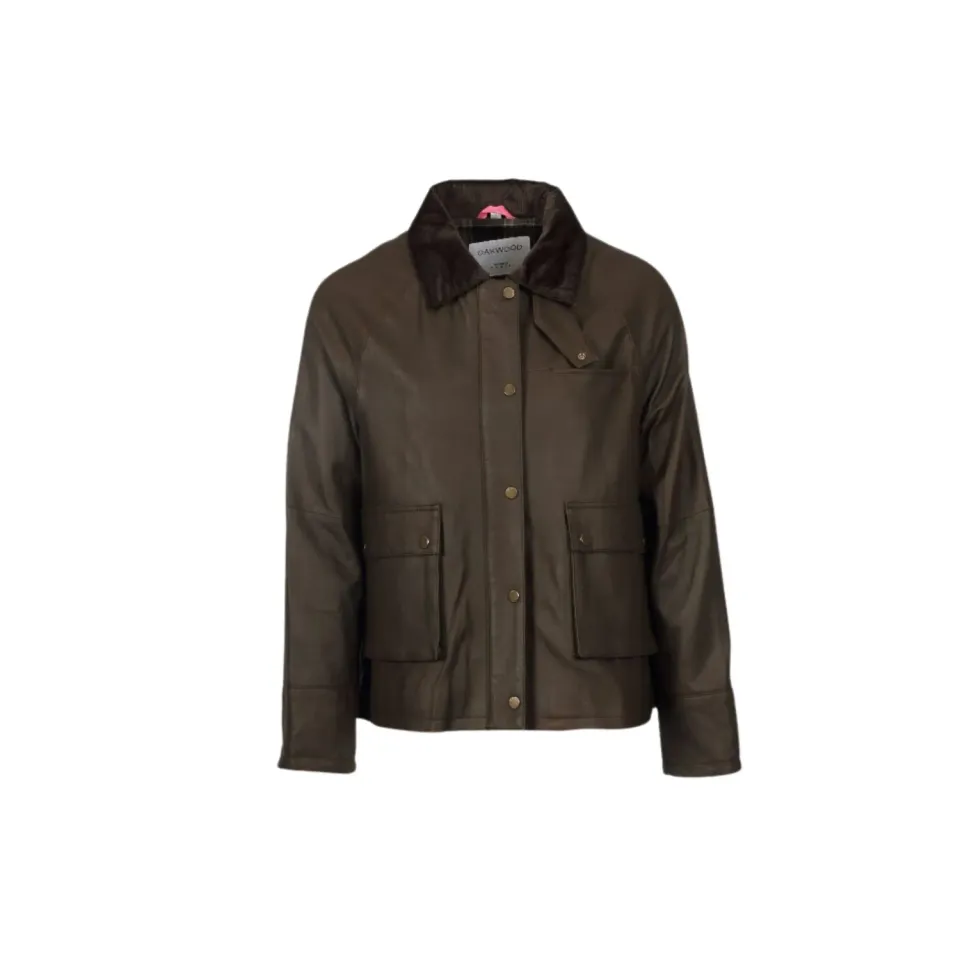 Oakwood Missouri 65076 veste cuir marron chèvre