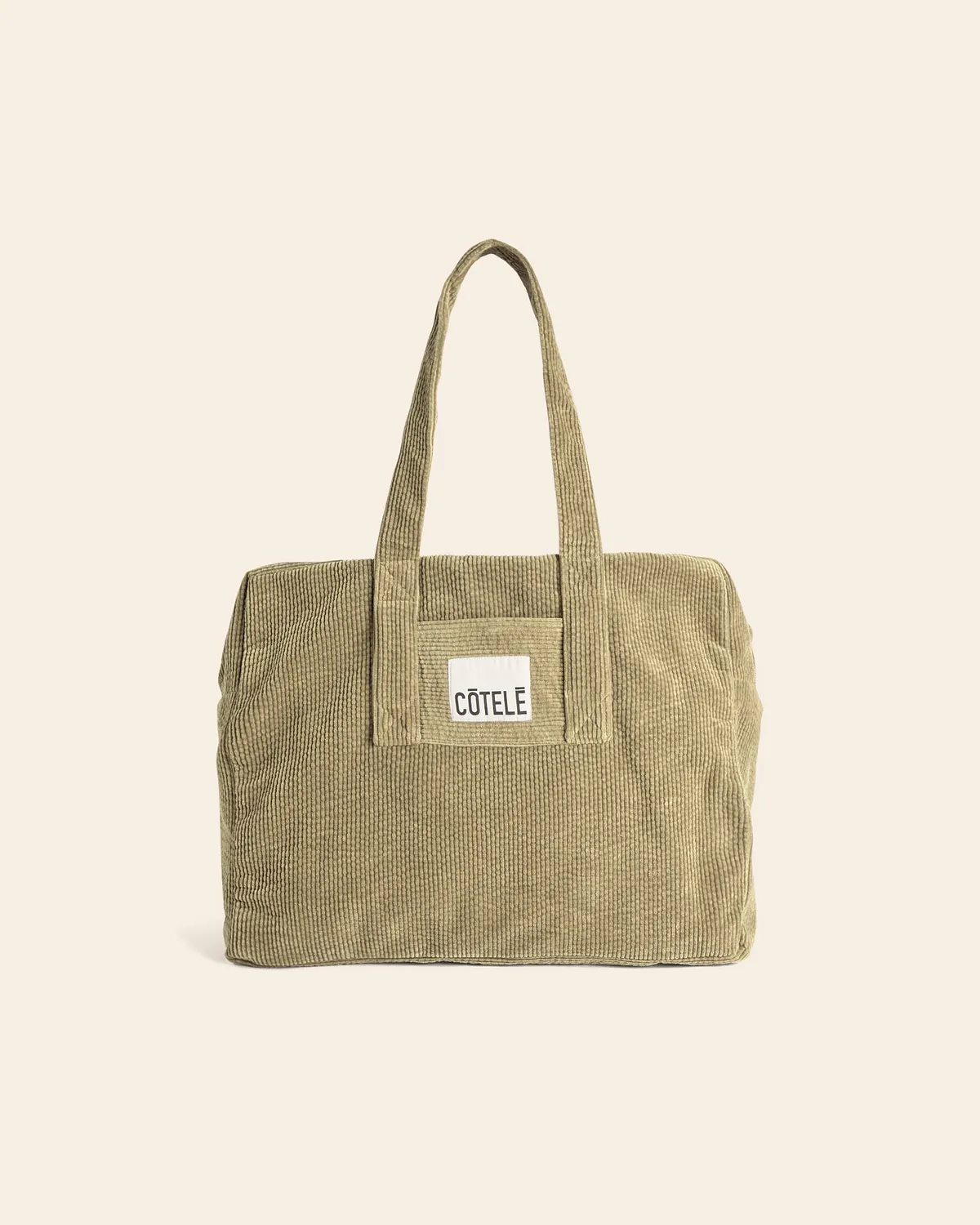 Cotelé Paris Chihiro sauge sac voyage velours 50 cm
