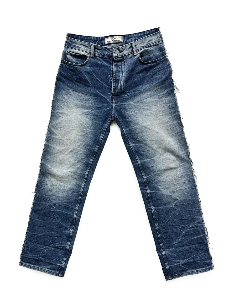 PAOLO LEDUC Fast Rider jean baggy bleu lourd 14 oz