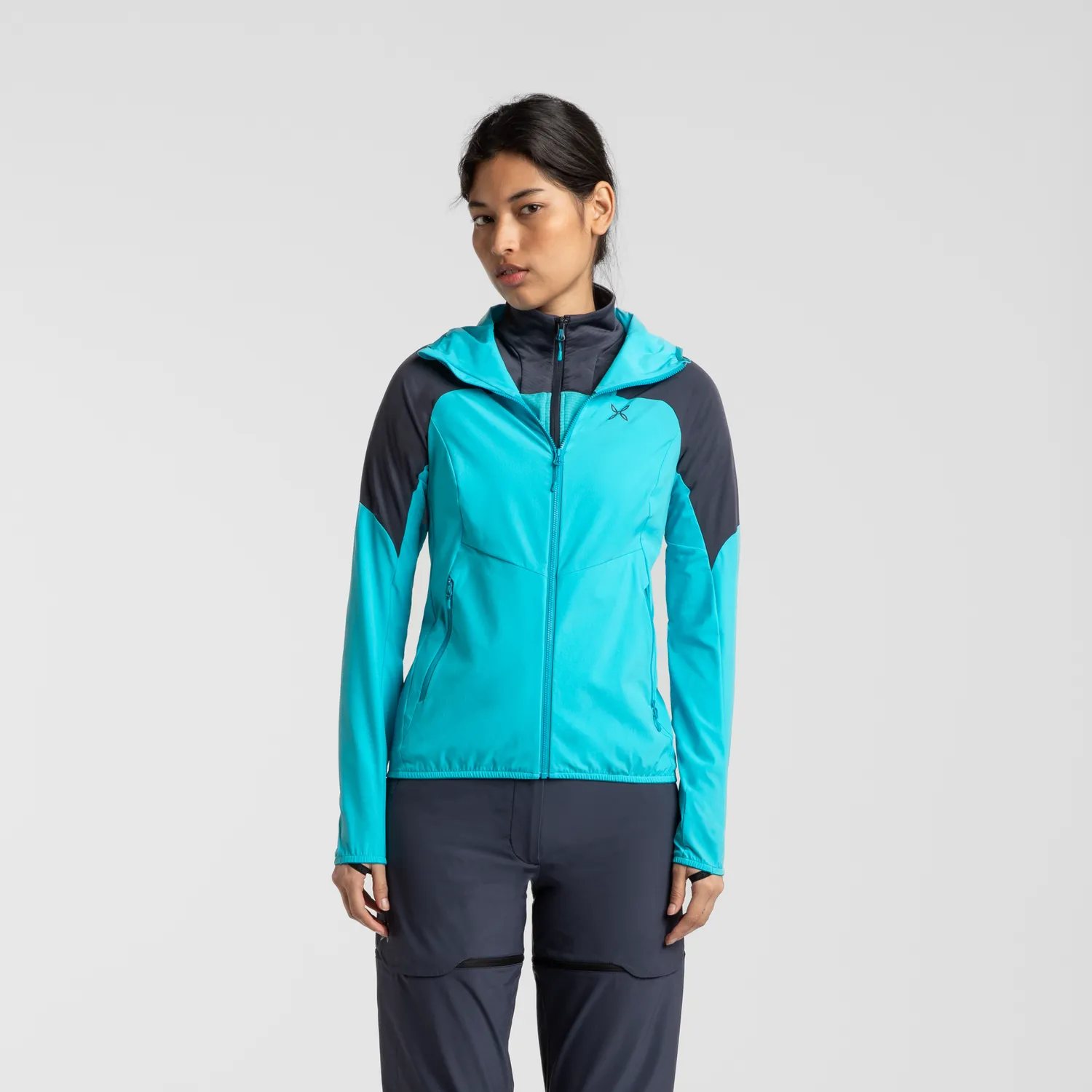 Montura Rise Hooded Jacket veste randonnee noire UPF 50+