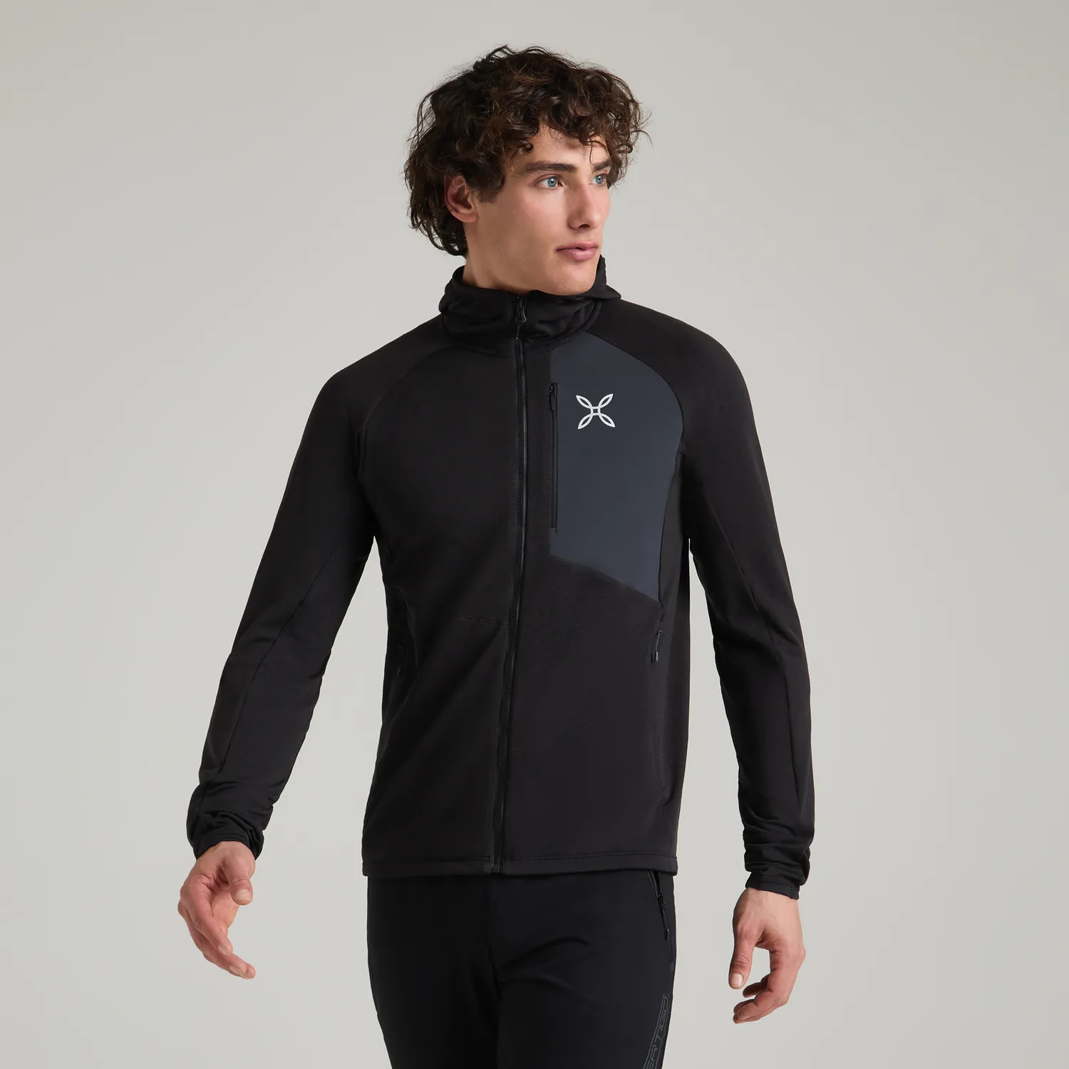 Montura Vertigo Power Grid polaire homme noir zippée
