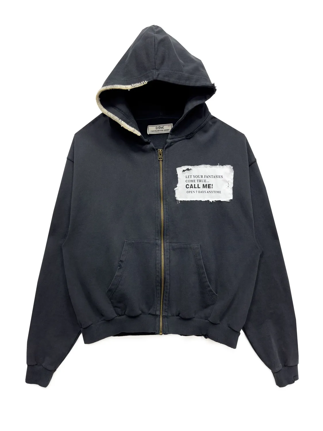 Paolo Leduc The Climax hoodie zip coton bio noir