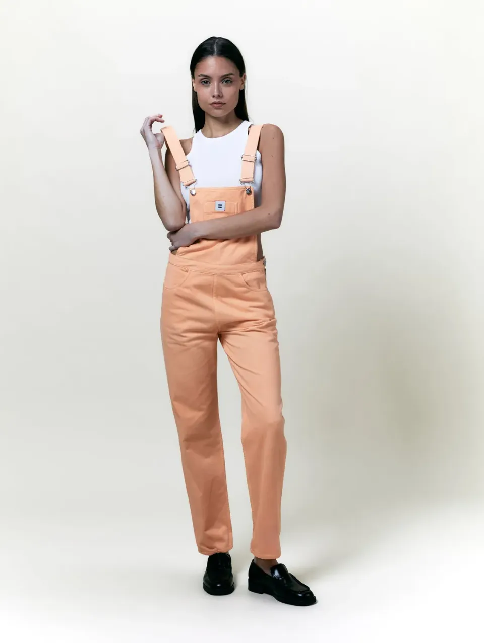 COTELÉ PARIS Mom salopette toile pêche bio