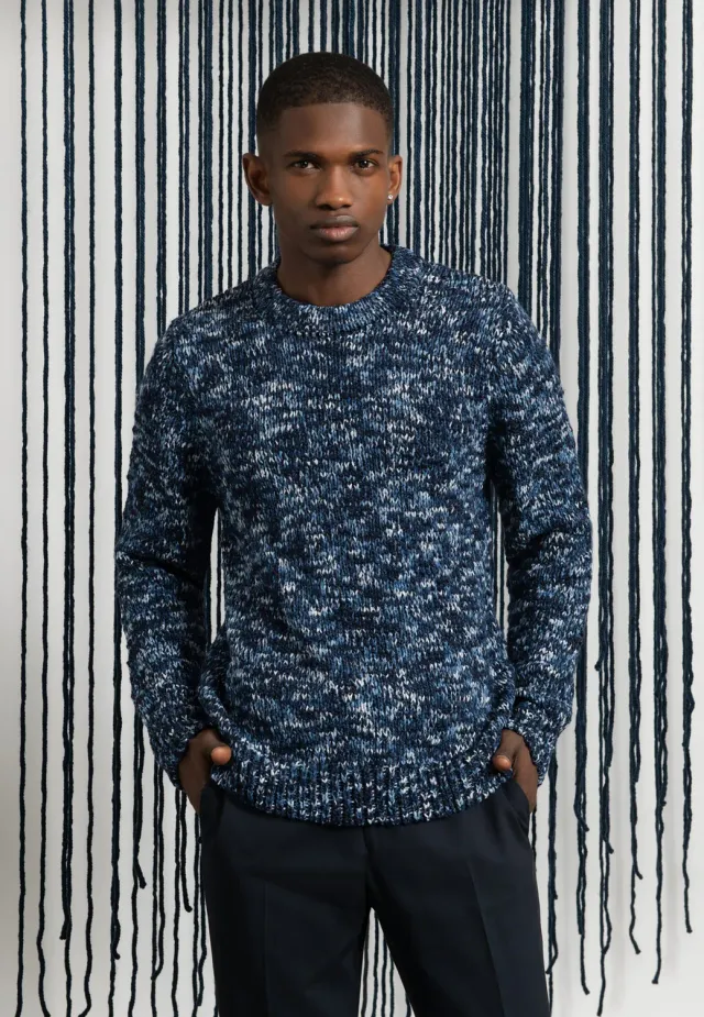 Pierre Talamon Candy pull bleu coupe droite