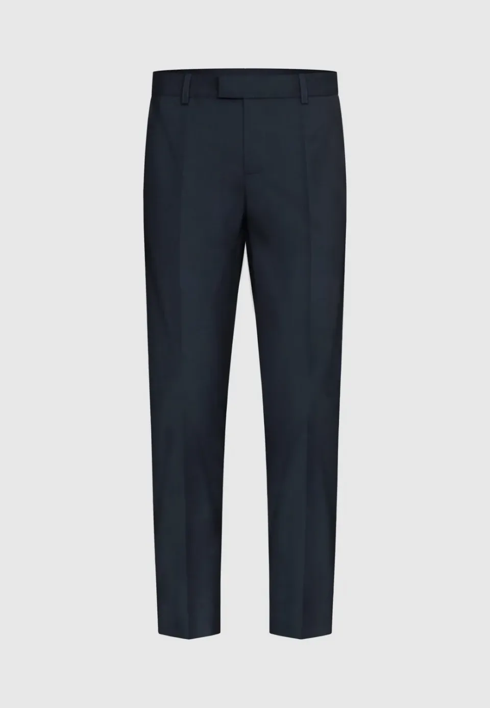 Pierre Talamon pantalon laine bleu marine poches