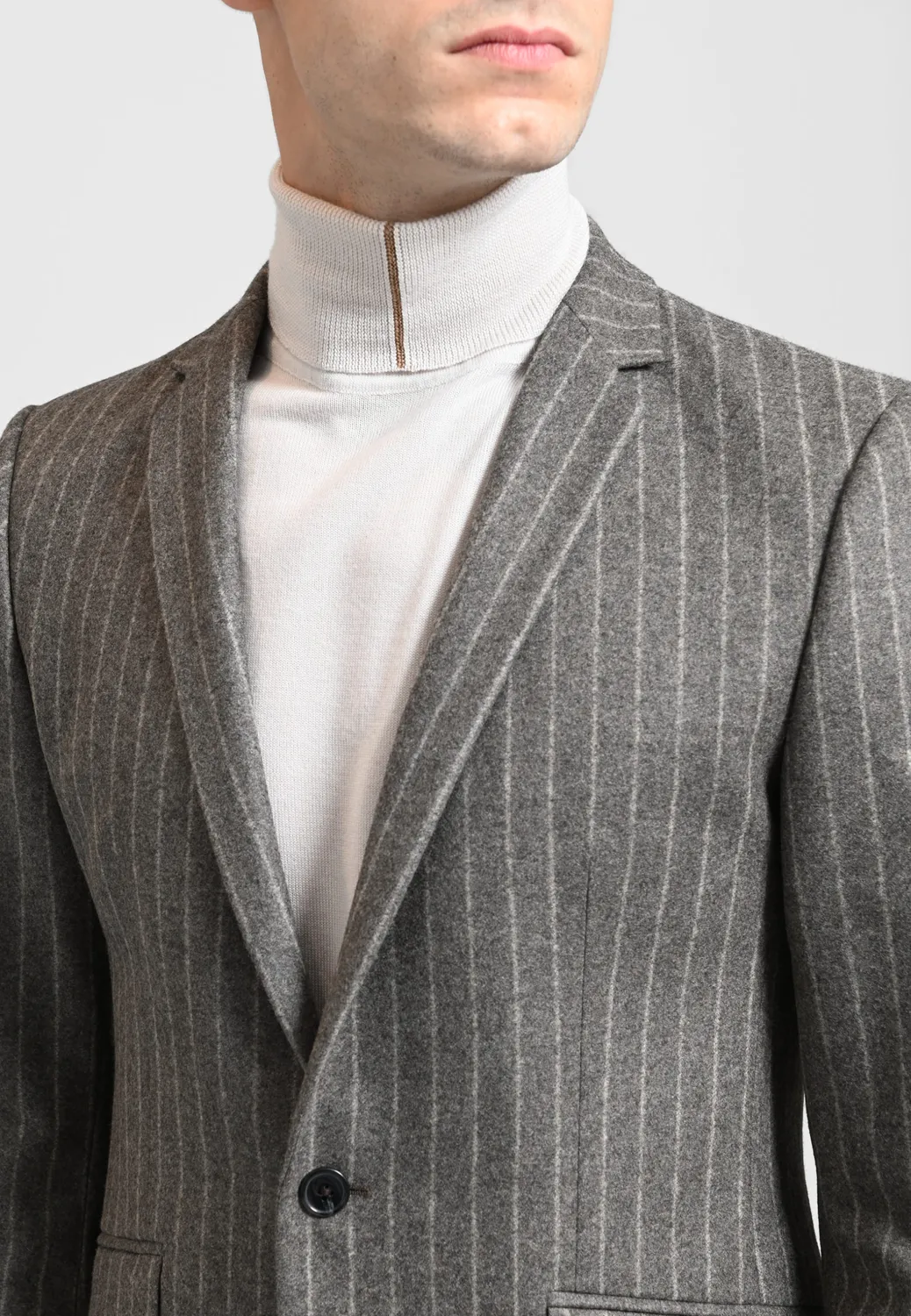 Pierre Talamon rayée beige veste tailleur