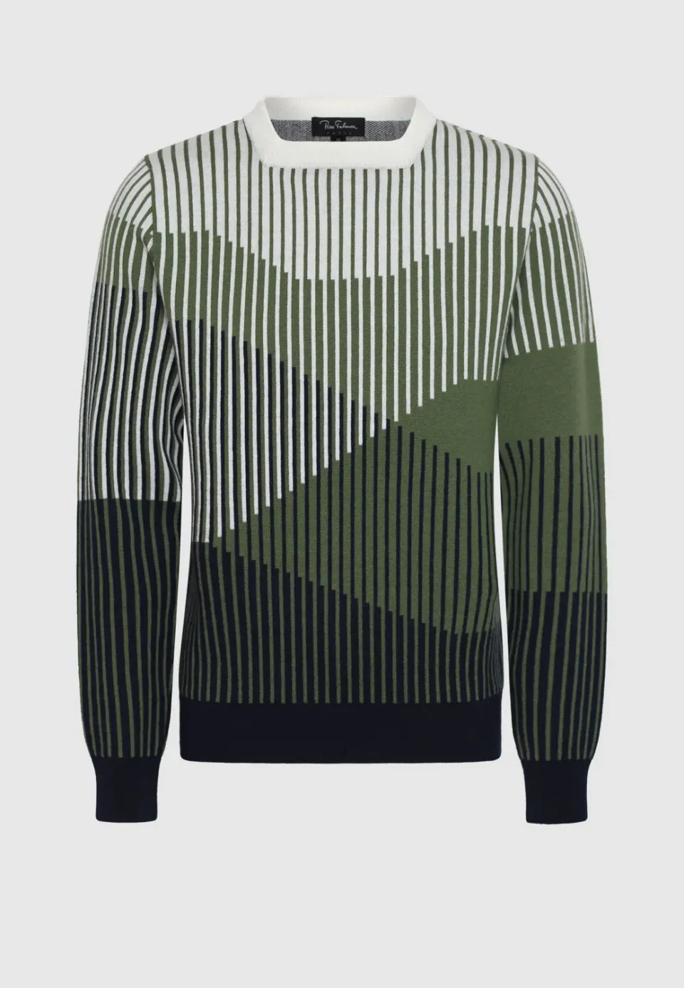 Pierre Talamon pull Progression vert homme