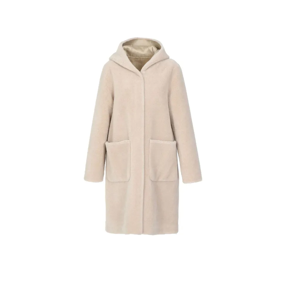 Oakwood Angelique 63747 manteau réversible café laine