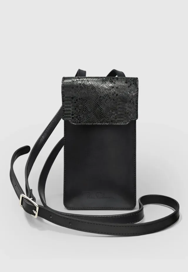 Pierre Talamon Mini sac cuir noir compact