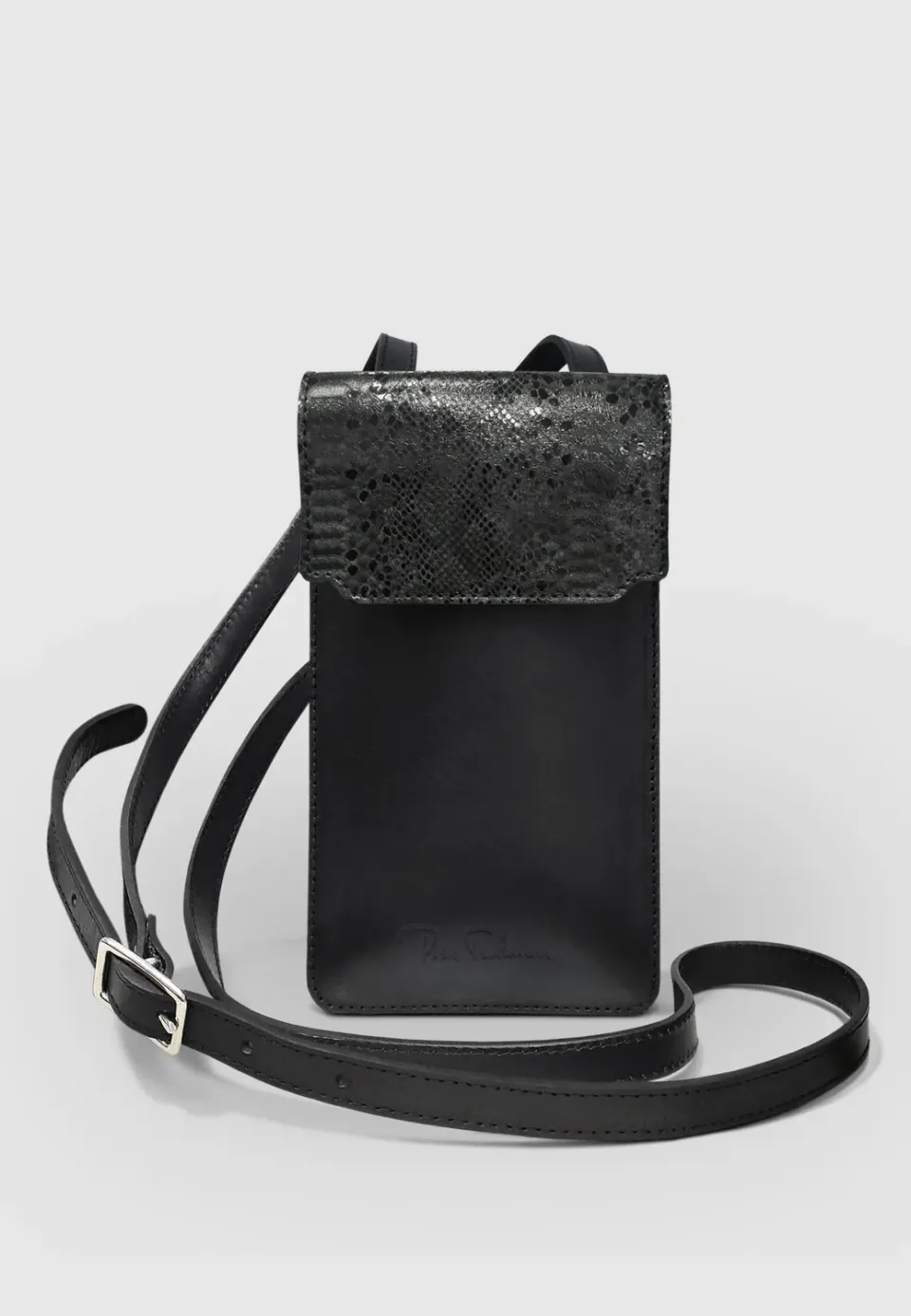Pierre Talamon Mini sac cuir noir compact