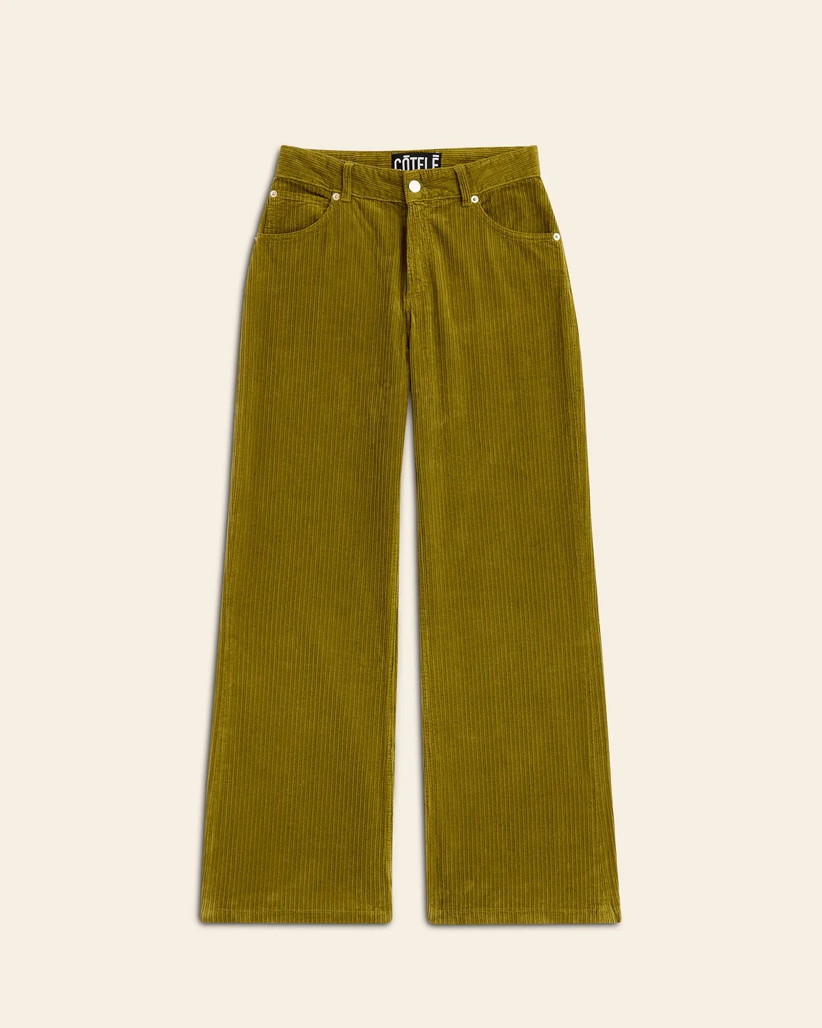 Cotelé Paris Pantalon Flare Pickle velours bio