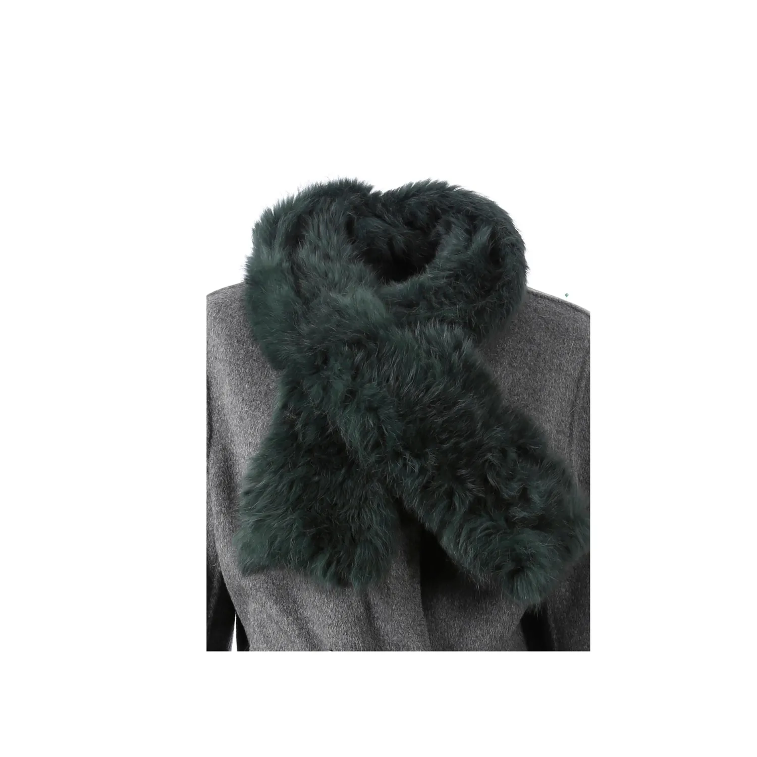 Oakwood Virtuose 63082 écharpe fourrure lapin vert foncé