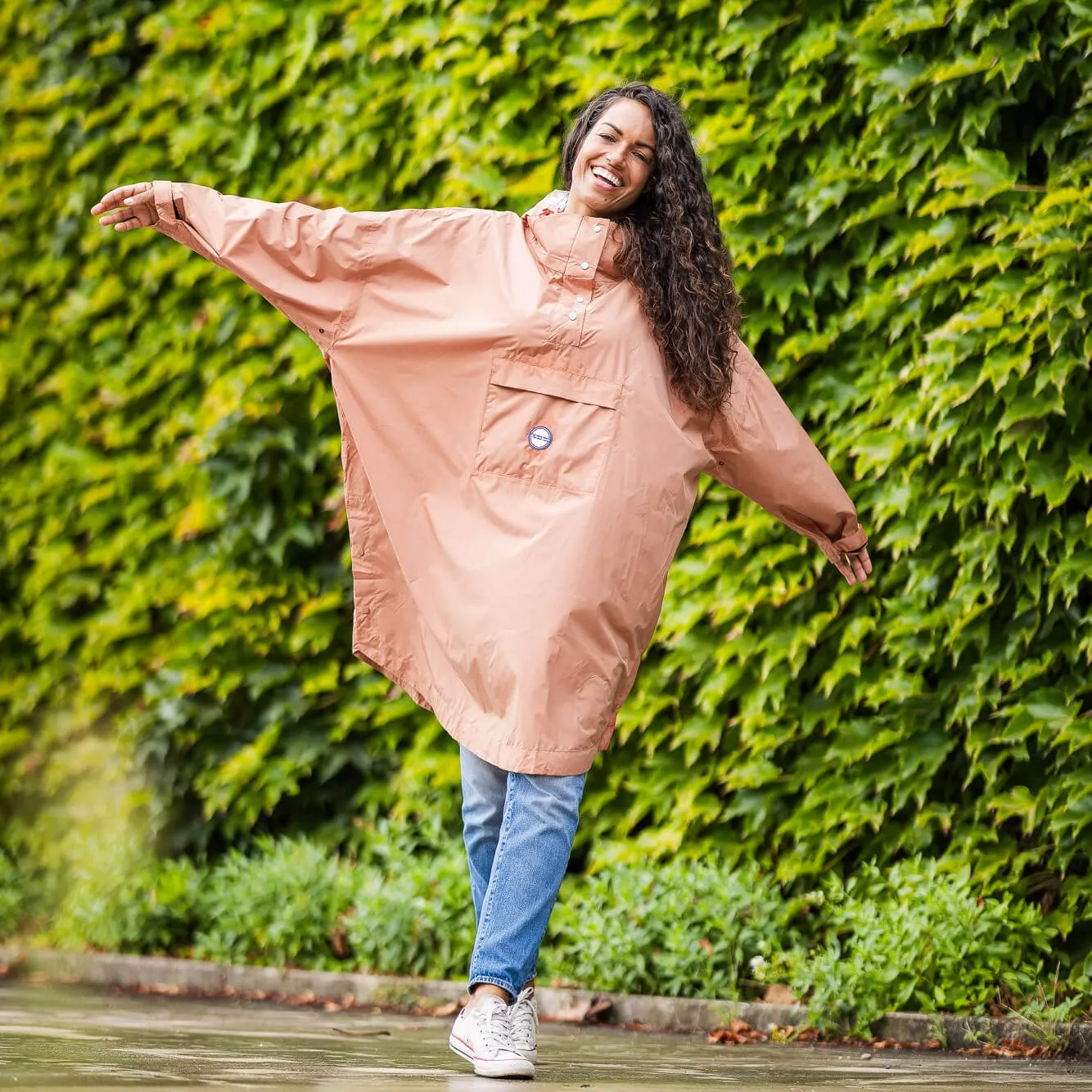 Le Temps des Grenouilles Dublin poncho vélo pluie recyclé