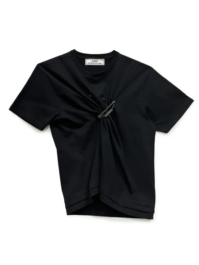 Paolo Leduc Three-Position t-shirt coton bio noir