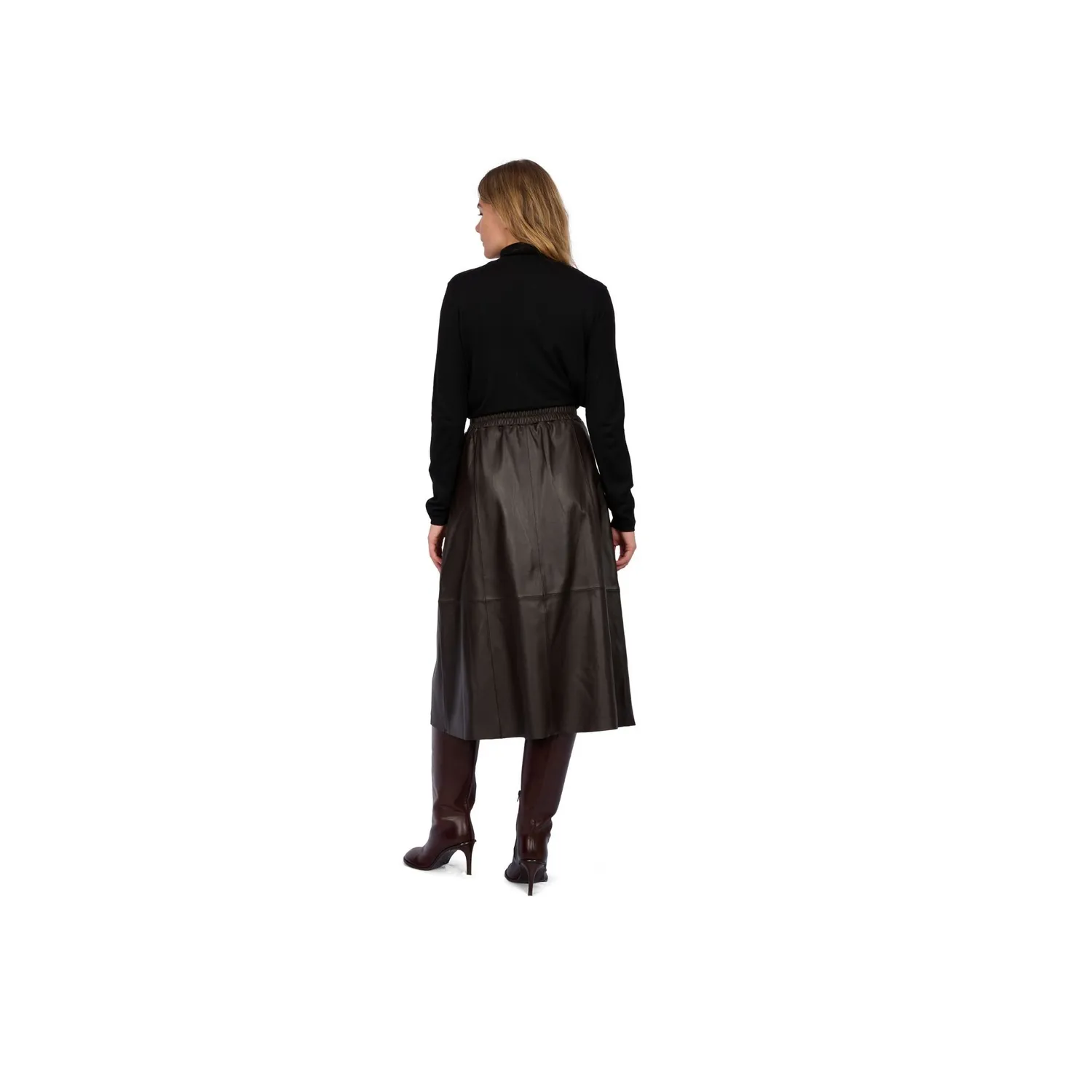 Oakwood Nahee 65102 jupe longue cuir choco