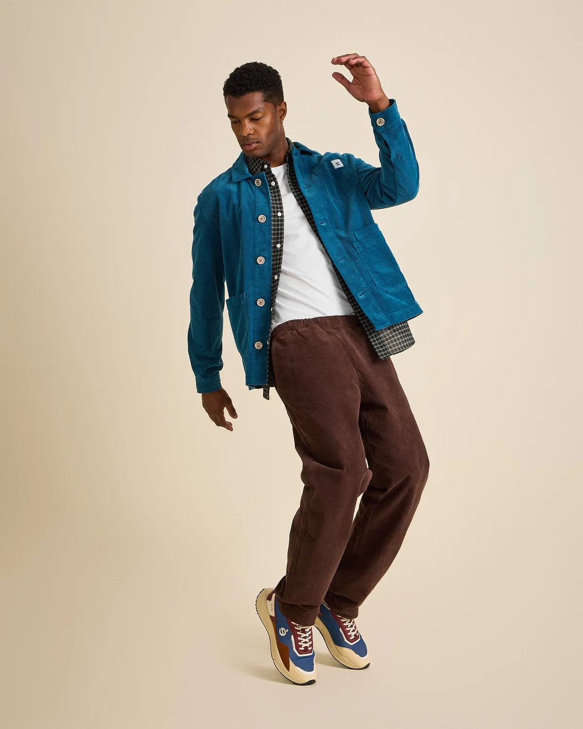 Cotelé Paris Lazy pantalon homme chocolat velours côtelé