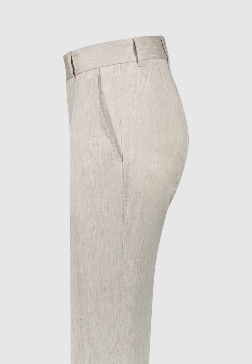 Pierre Talamon pantalon lin beige