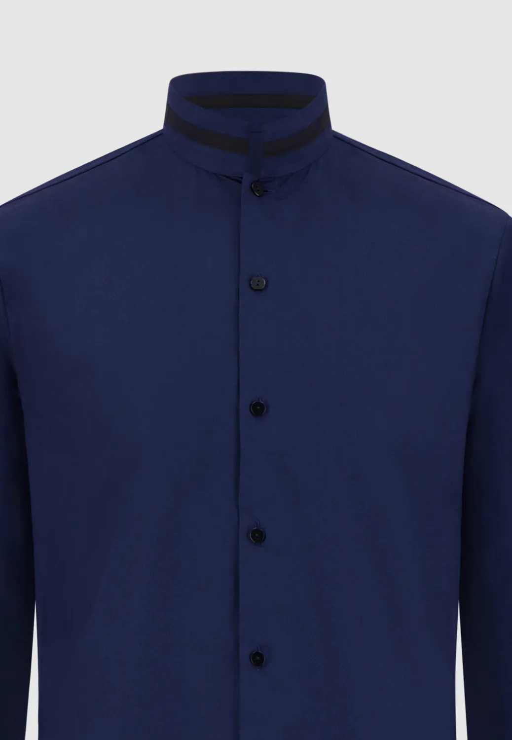 Pierre Talamon navy col officier chemise coton