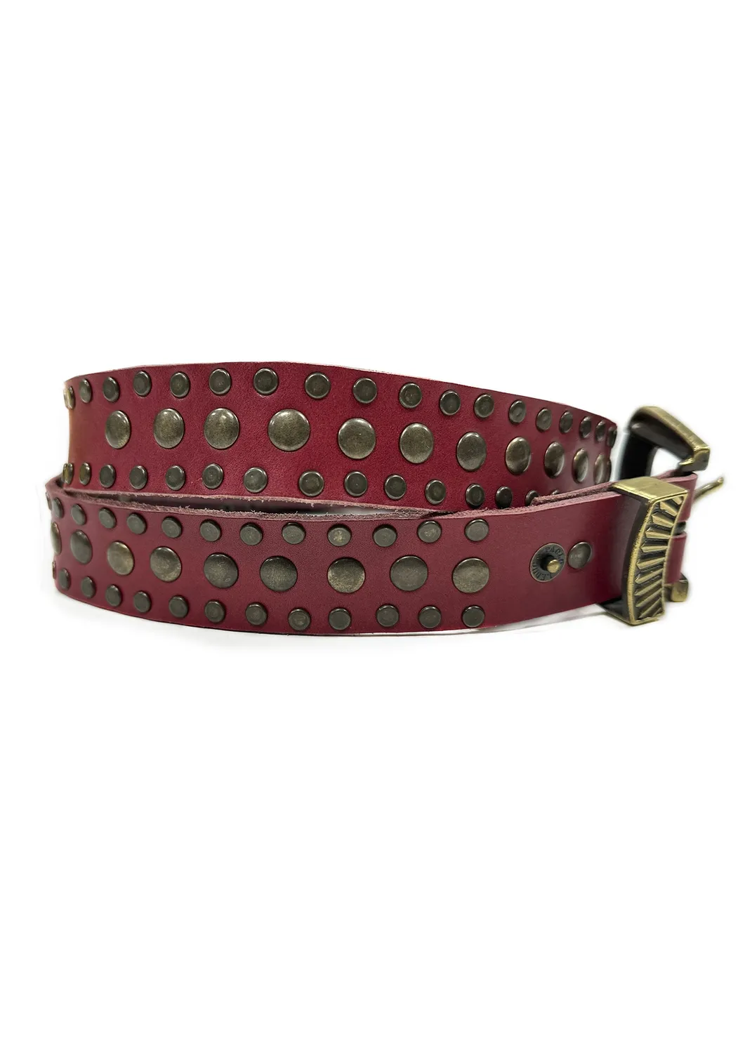 Paolo Leduc Corrective Service ceinture cuir cloutée