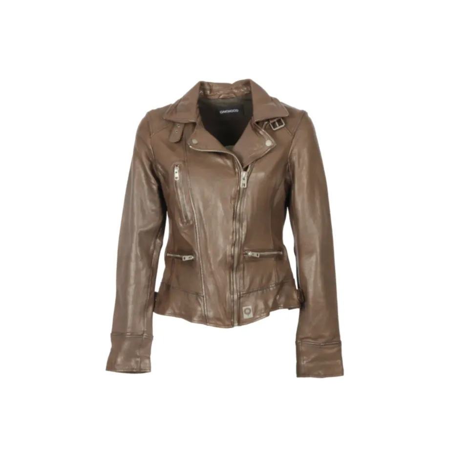 Oakwood Video 62065 blouson cuir choco effet lavé