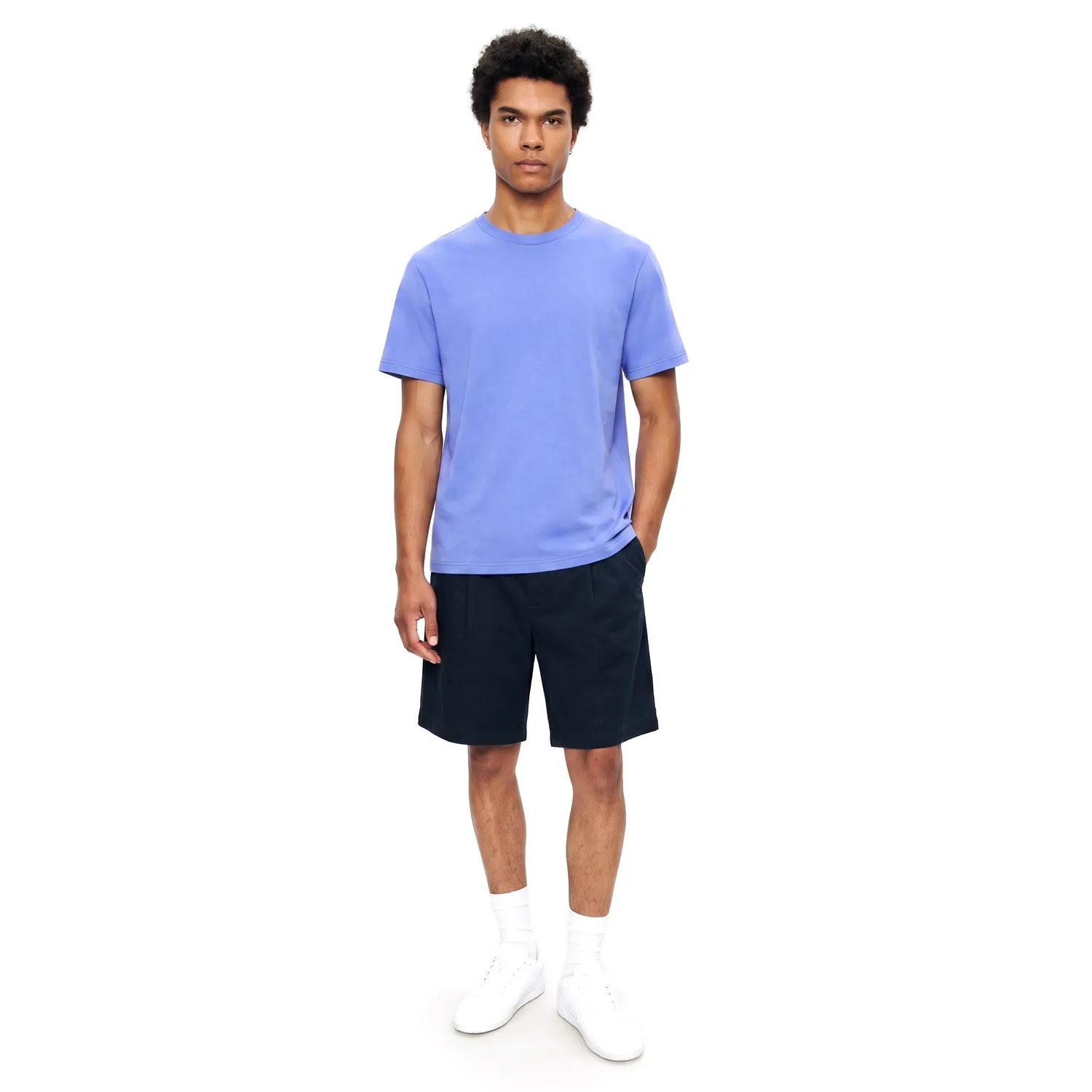INSPYRATIONS Y EMBLEME t-shirt bleu horizon coton bio
