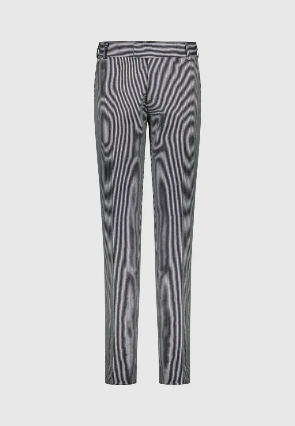 Pierre Talamon Pantalon rayé marine classique
