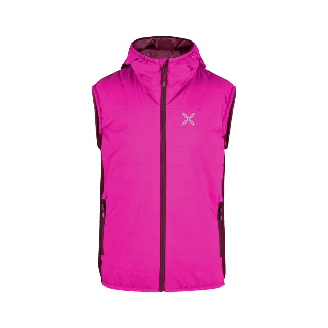 Montura Space Light gilet matelassé enfant noir/vert lime