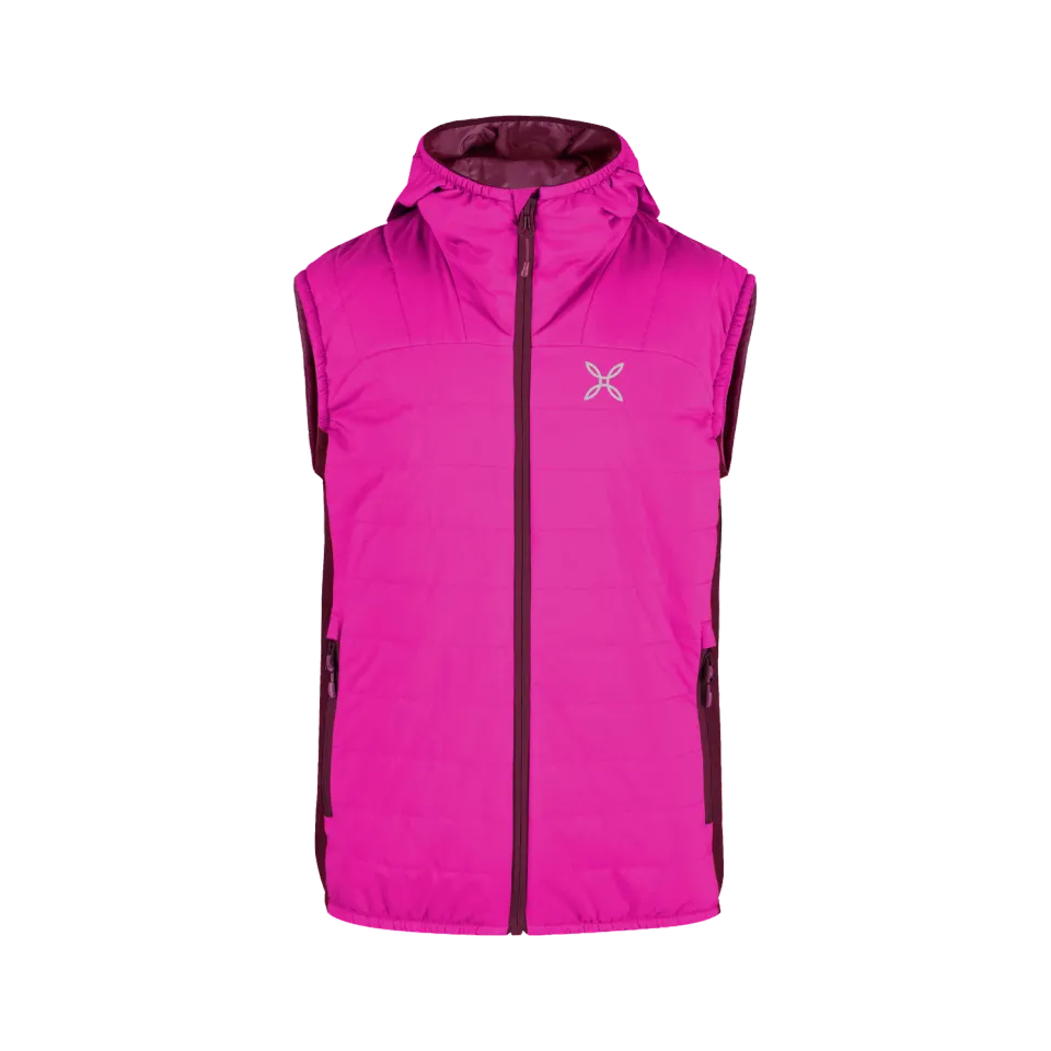 Montura Space Light gilet matelassé enfant noir/vert lime
