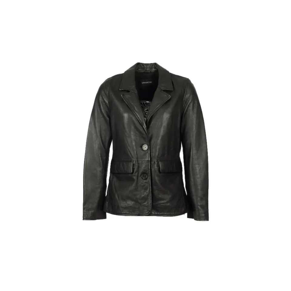 Oakwood Legacy 64950 veste cuir véritable noir blazer