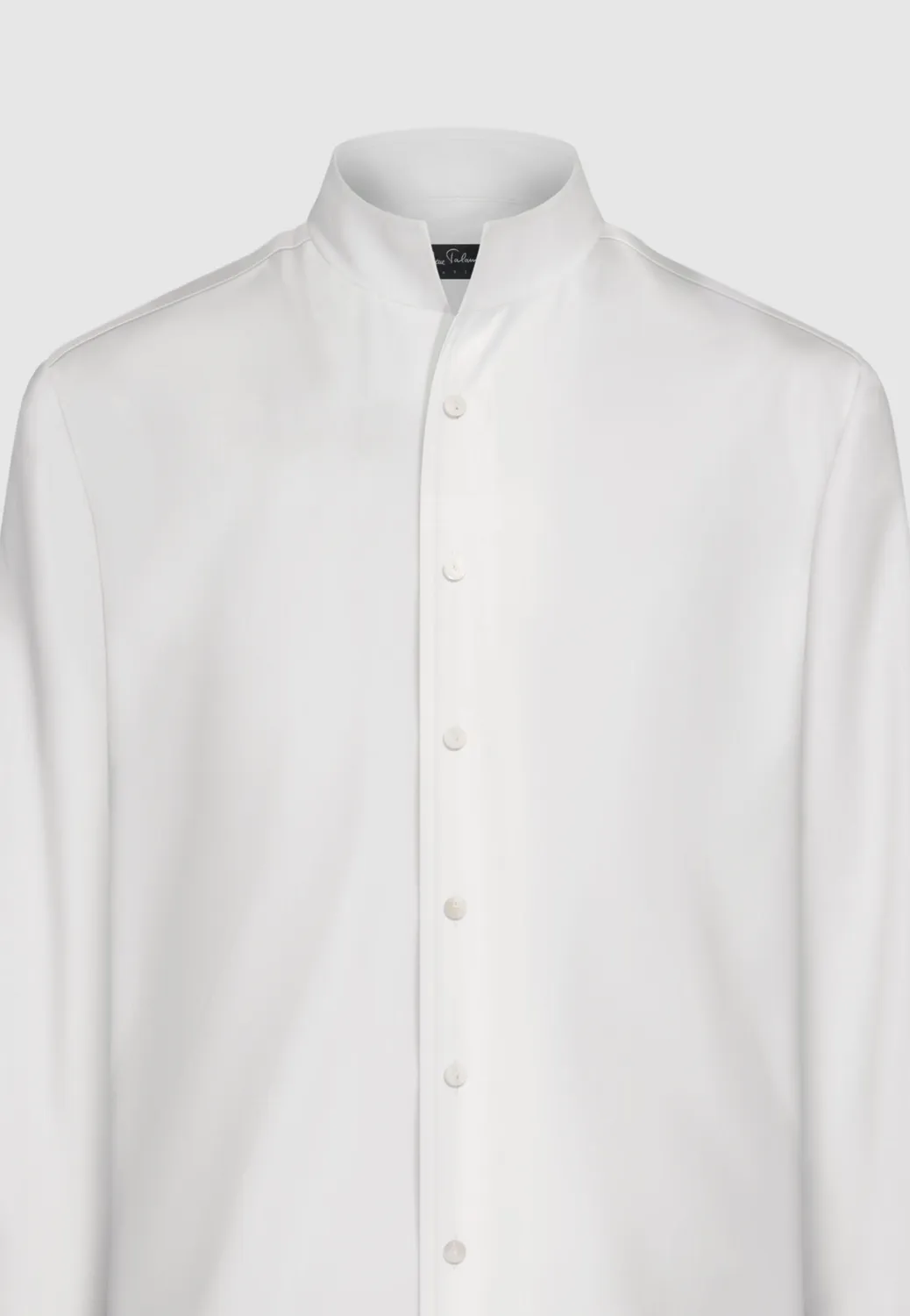 Pierre Talamon col tulipe popeline chemise blanche