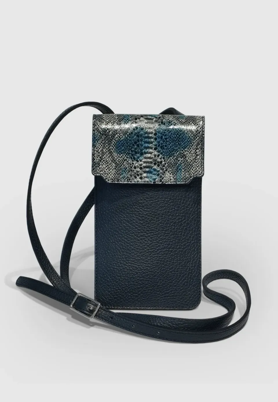 Pierre Talamon mini sac cuir bleu