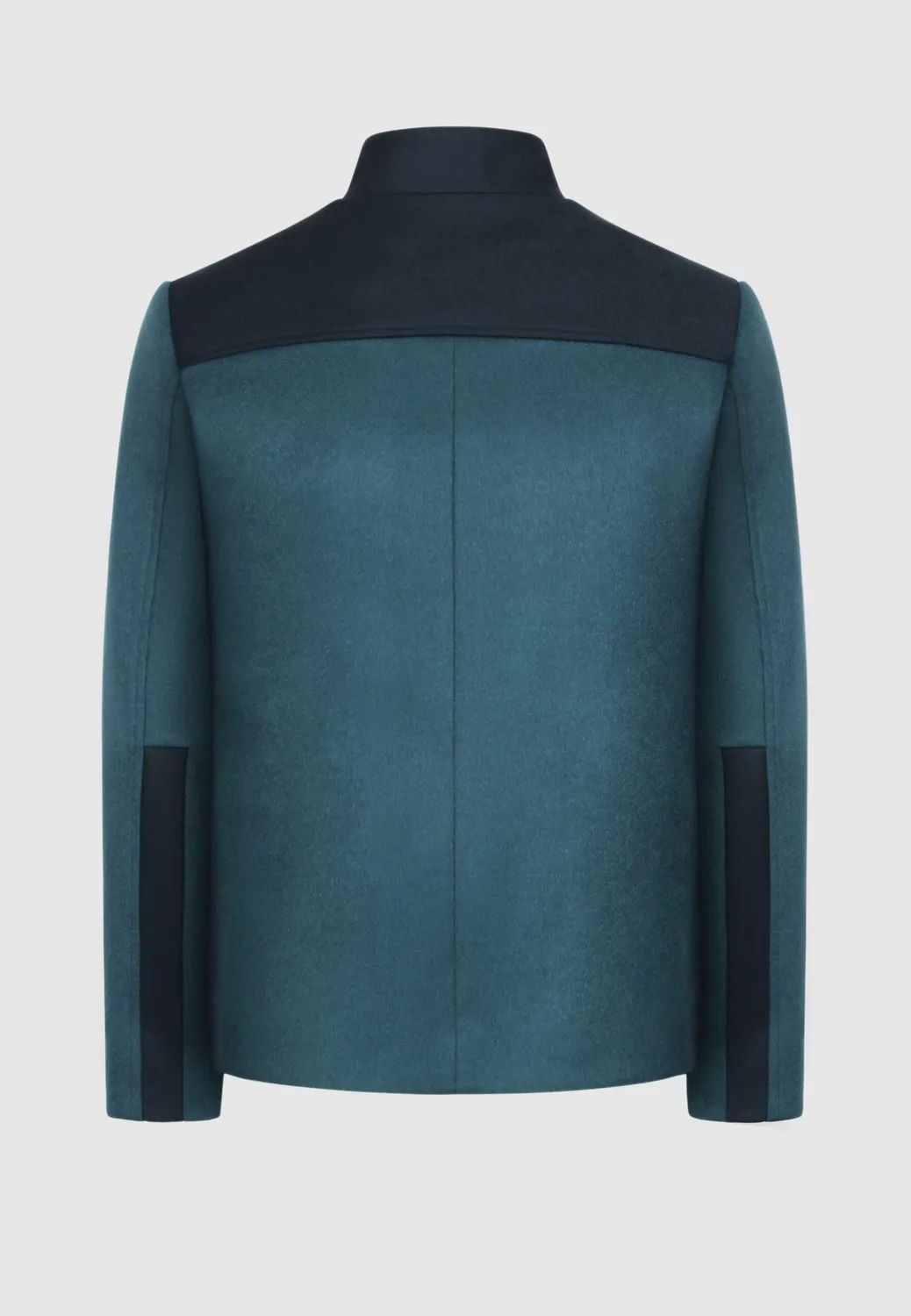 Pierre Talamon blouson géométrique bleu