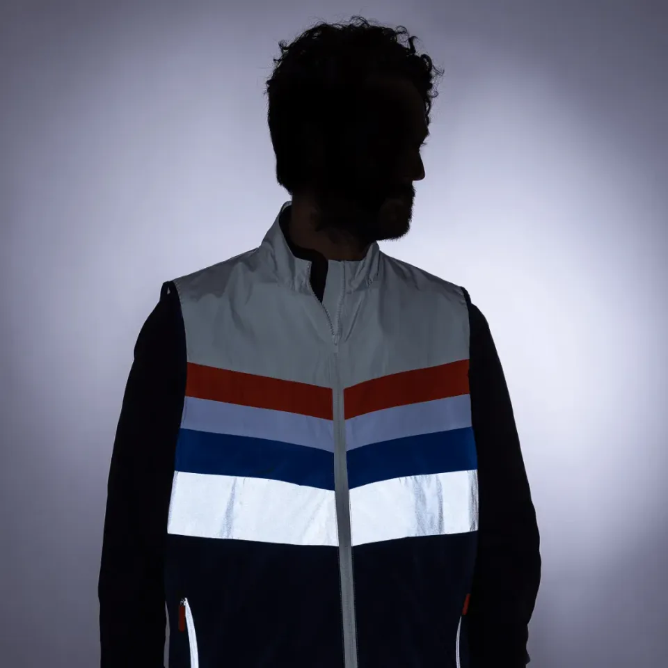 Le Temps des Grenouilles Jean Claude gilet réfléchissant verte S/M recyclé