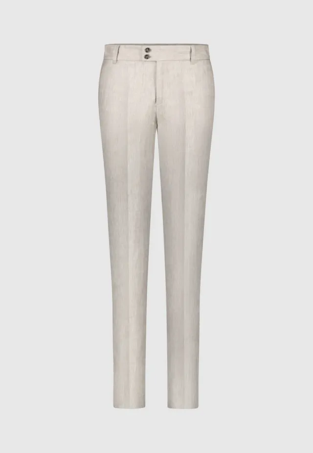 Pierre Talamon pantalon lin beige